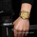 NAVIFORCE 9126 Relógio masculino. Relógio militar esportivo masculino. Relógios de pulso masculinos de quartzo com pulseira de couro para data empresarial de luxo Roma